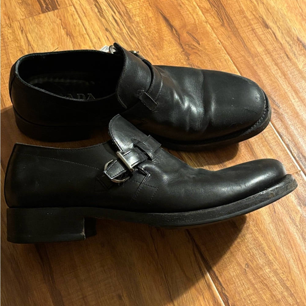 PRADA men’s buckle shoes